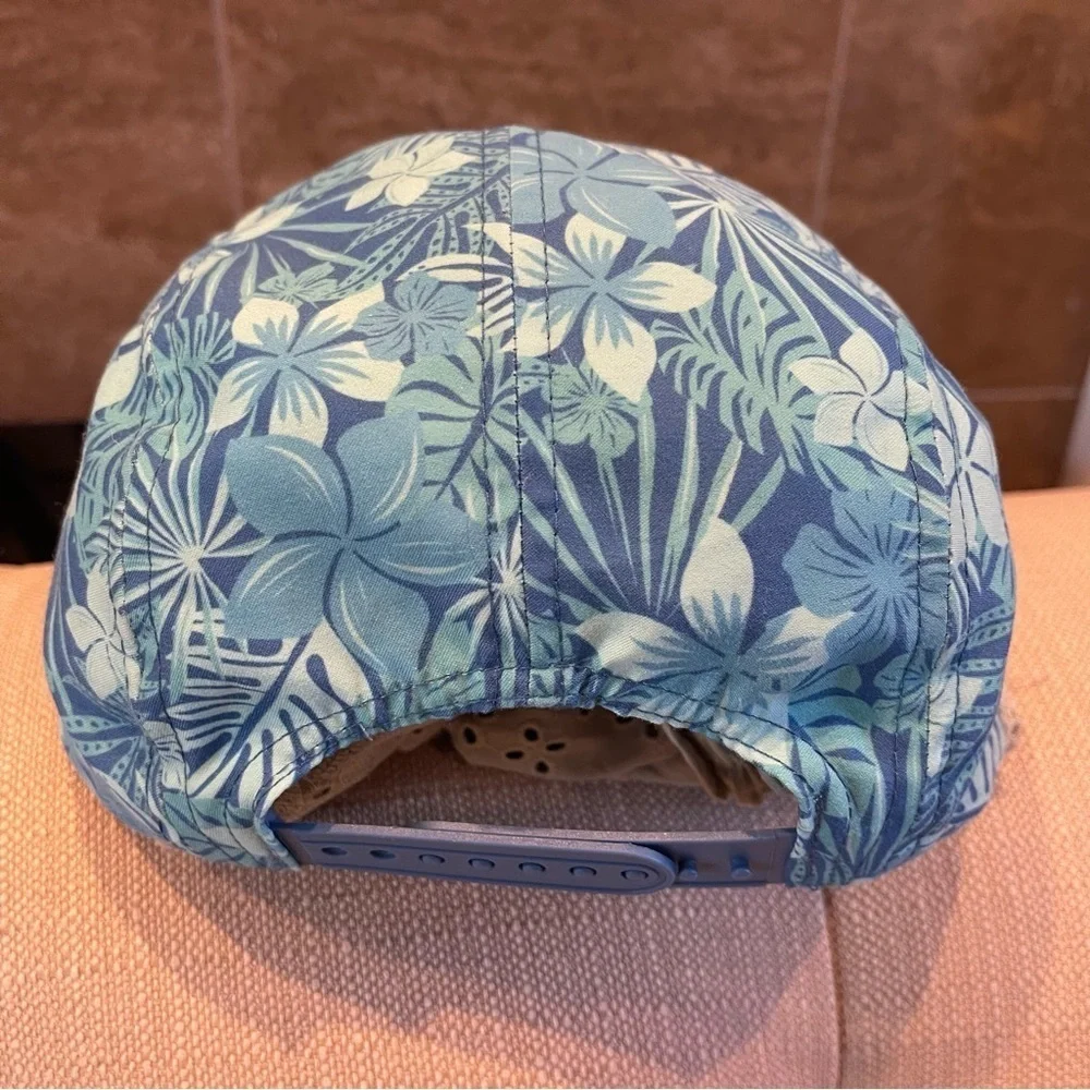 Disney Park Stitch Five Panel Baseball Hat Cap Light Blue Lilo Surf Chill Repeat